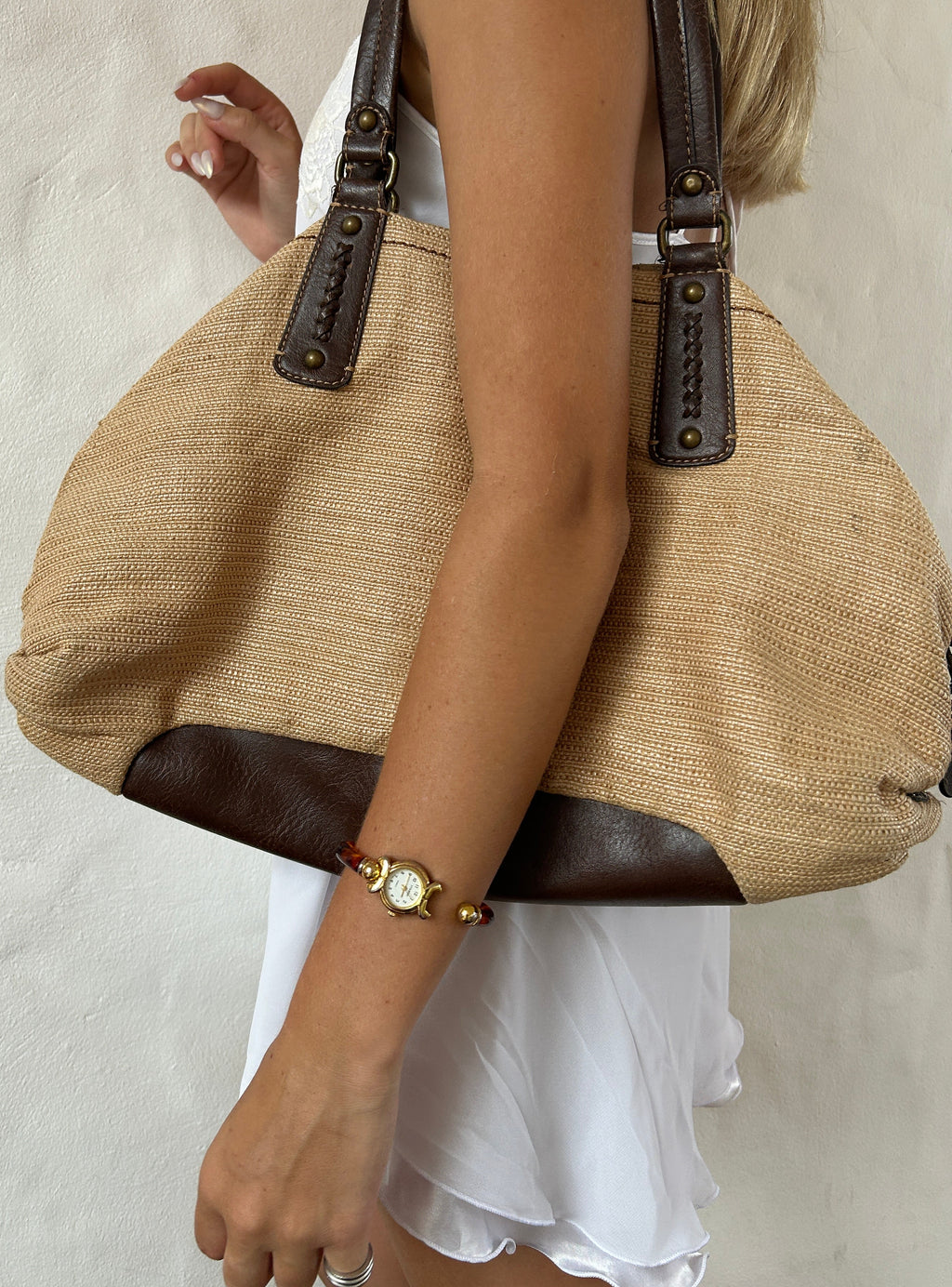 Vintage FOSSIL beach bag