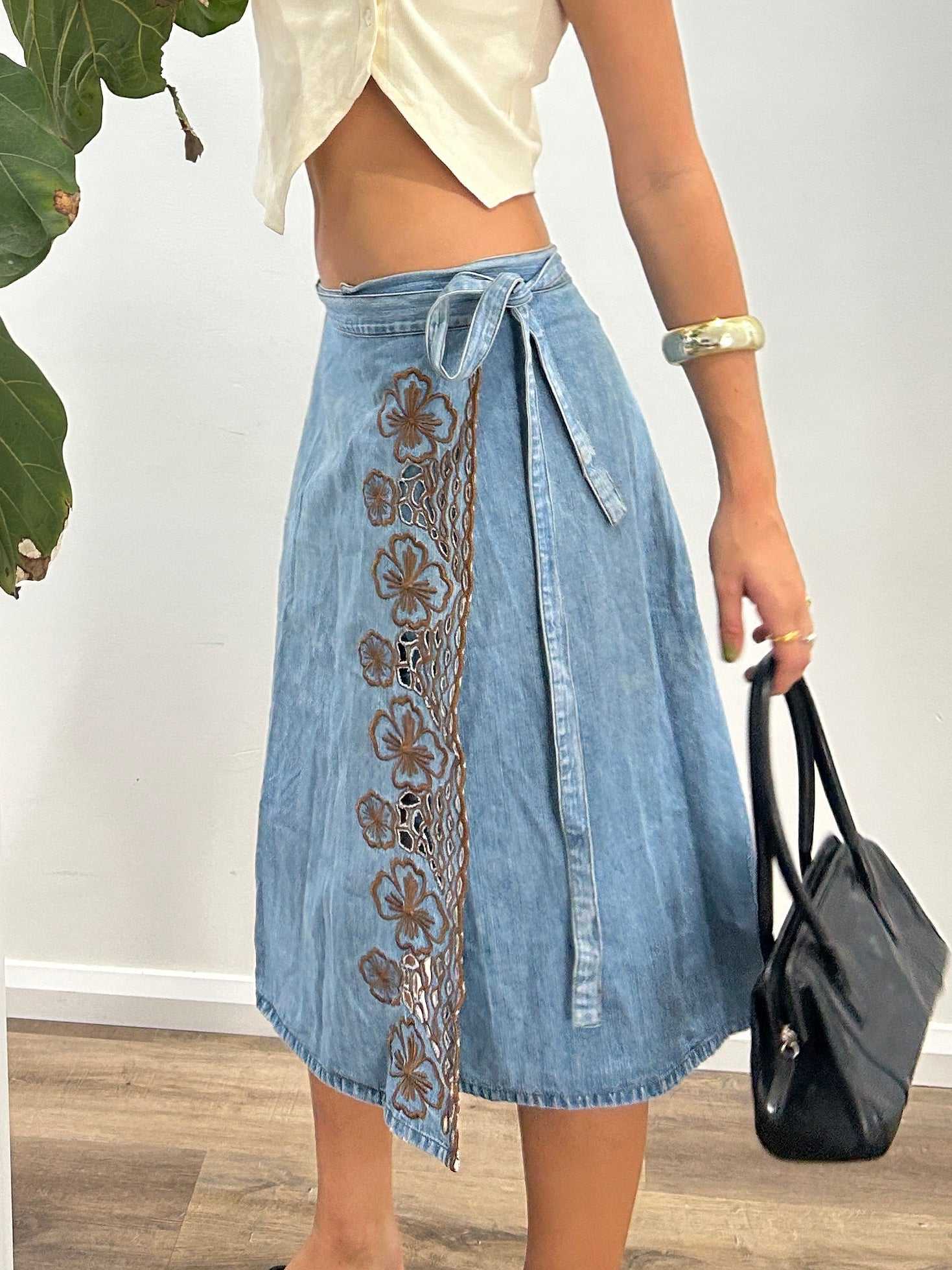 Embodied Floral denim