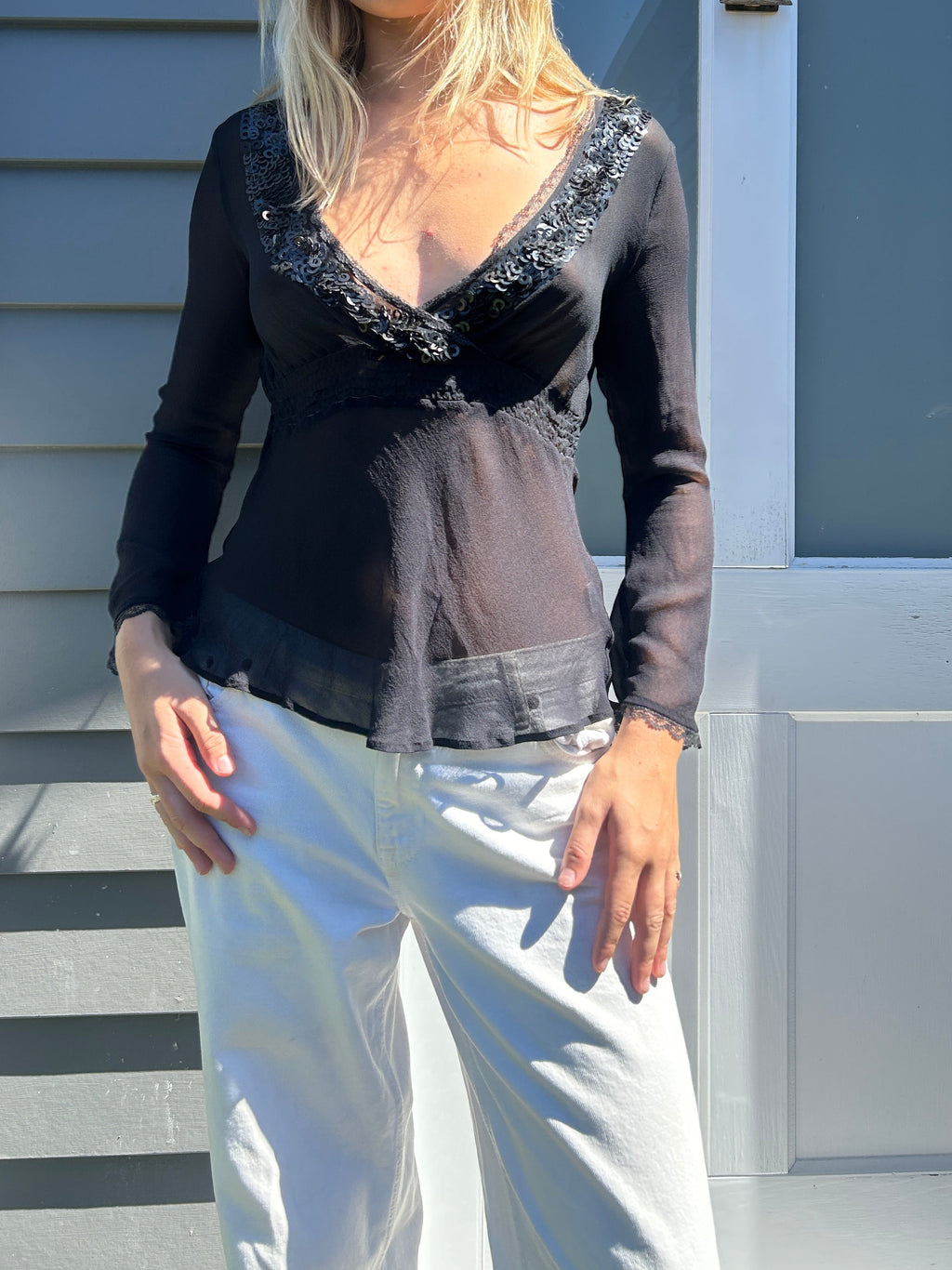 Sequin long sleeve