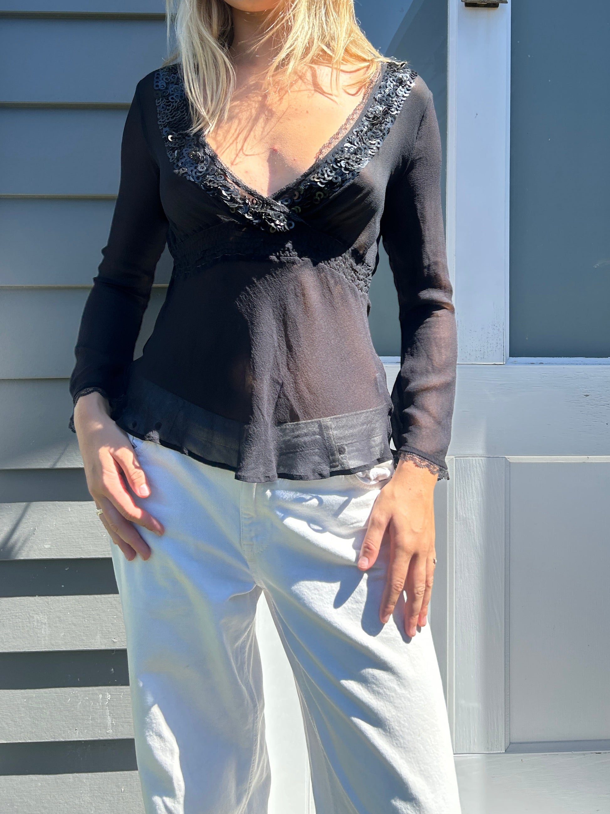 Sequin long sleeve