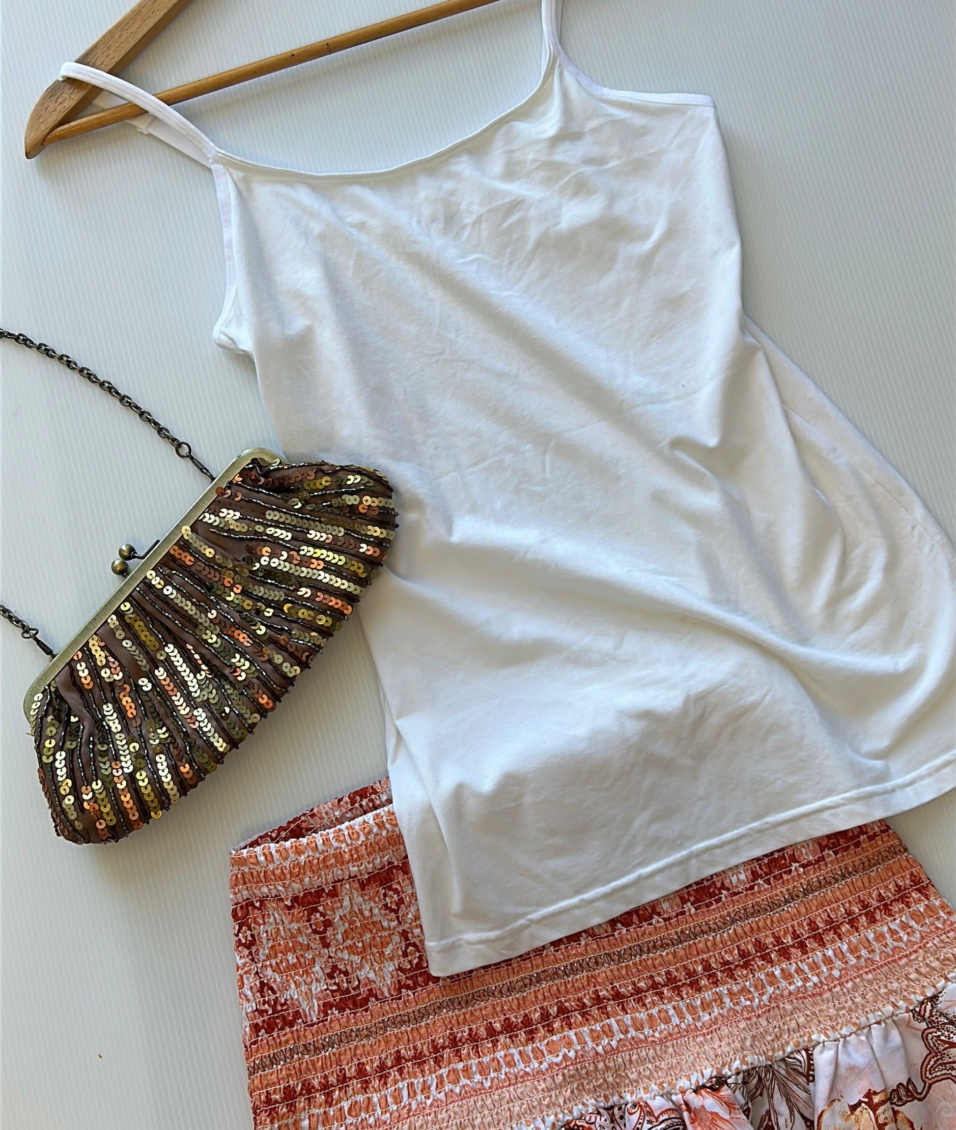 Vintage sequin clutch