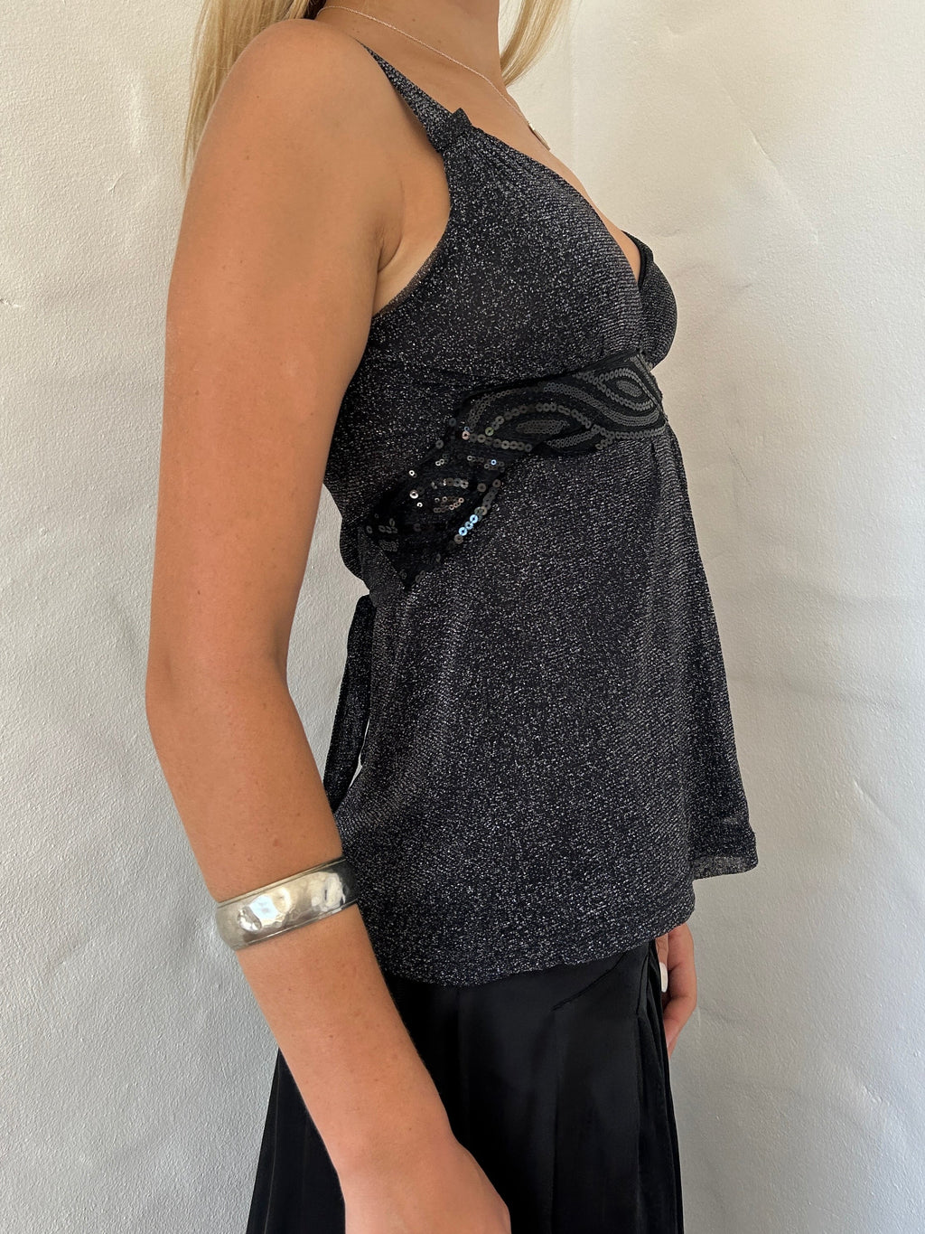Sequin cami top