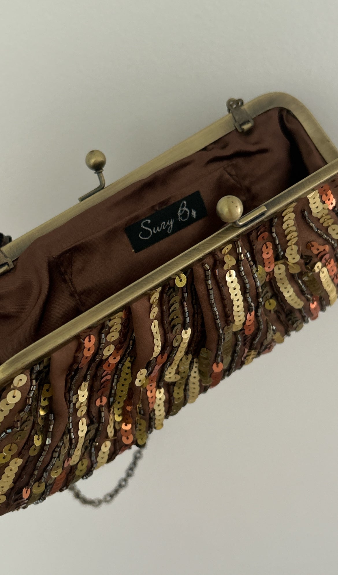 Vintage sequin clutch